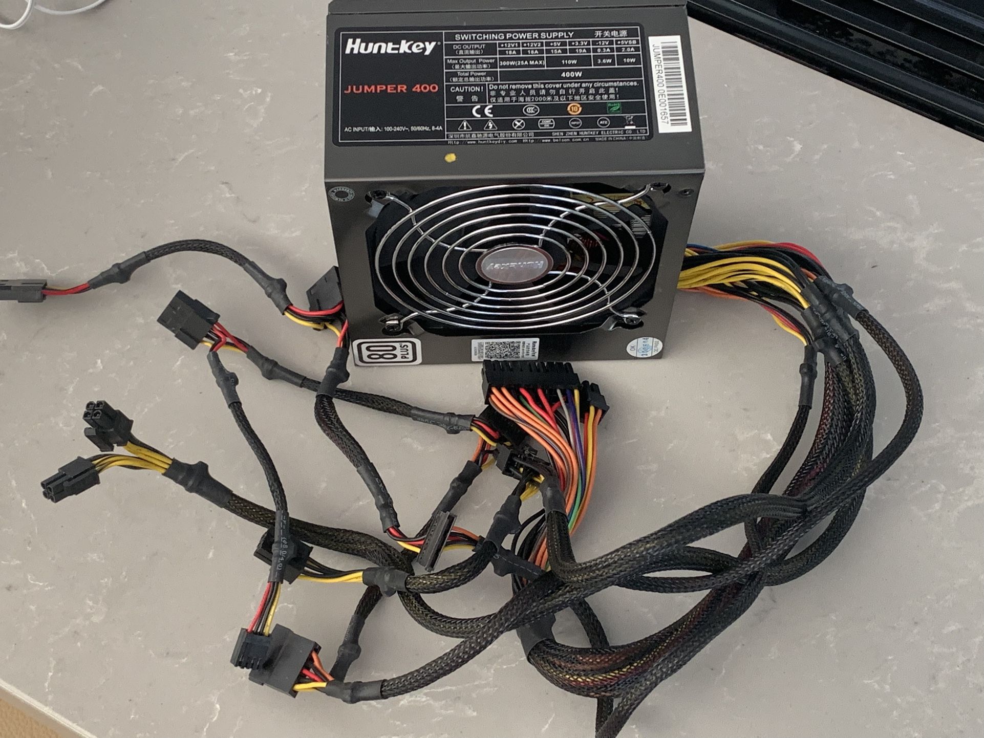 400 Watt Computer Power Supply.
