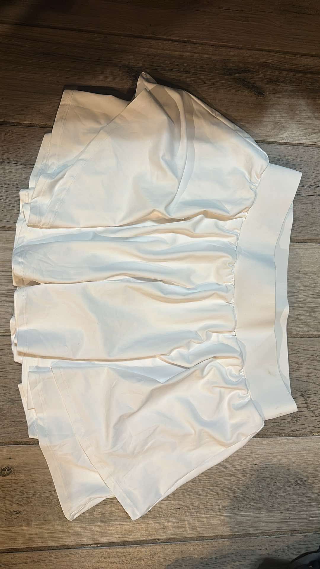White Skirt With Shorts Under NEW