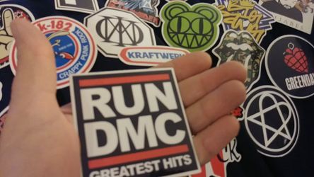 SET 5 MUDIC BAND LOGO STICKERS