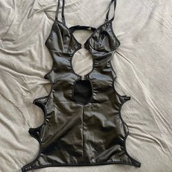 NEW Leather Cut Out Rave Wear