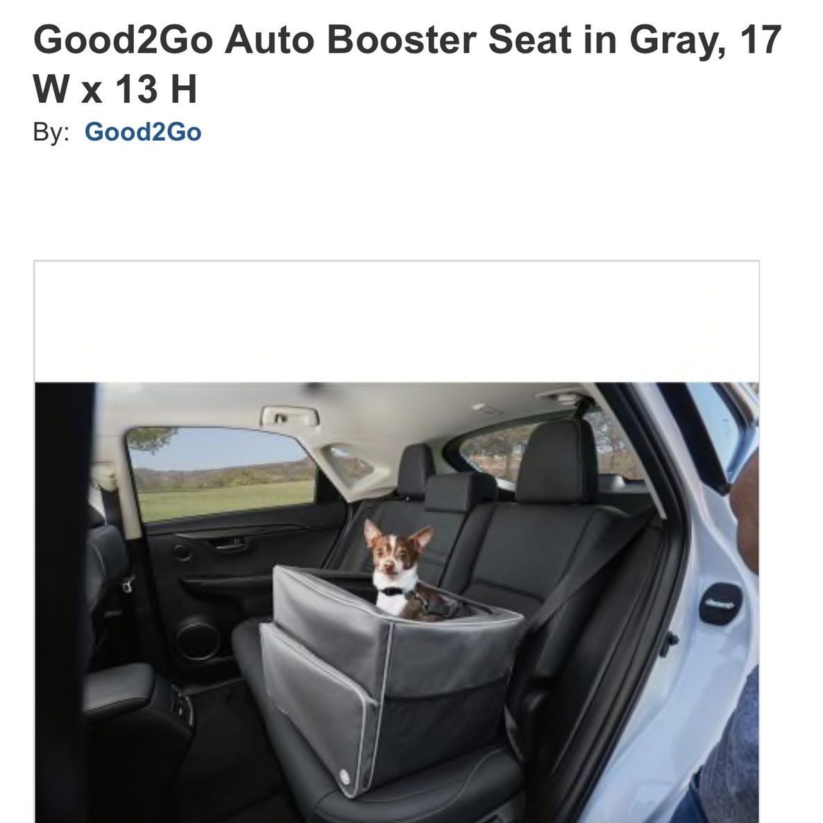 Good2go booster dog car seat online