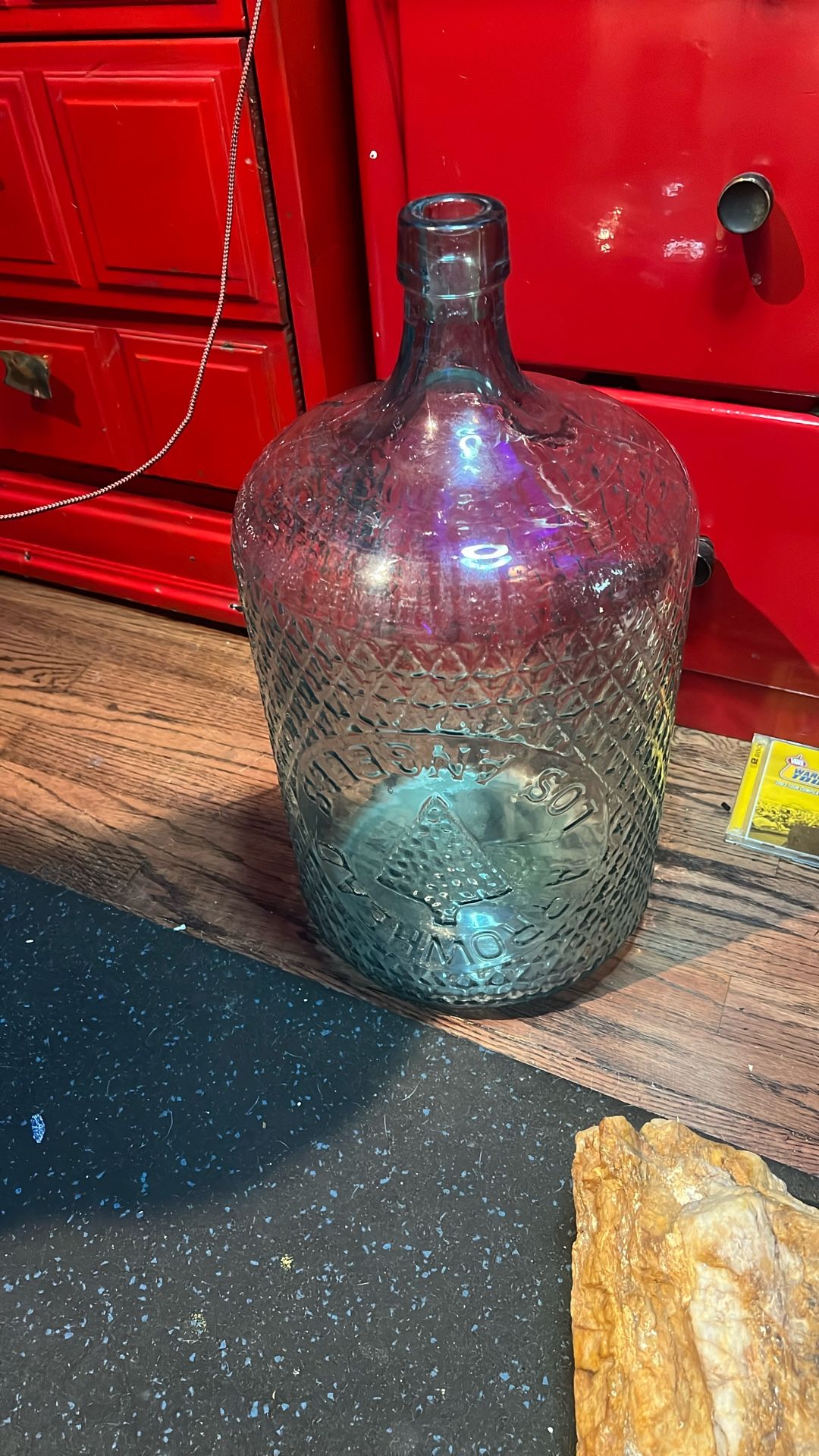 1927 5 Gallon Arrowhead Embossed Glass Water Bottle