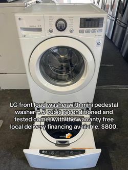 Laundry, washer, and gas or electric dryers for sale