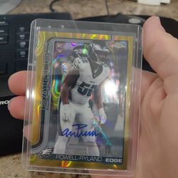 Topps chrome gold auto /50