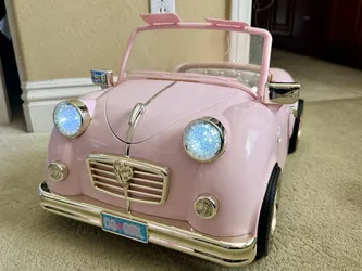 Share OG Our Generation Girl Pink Convertible Car FM Radio Fits 18" American Girl