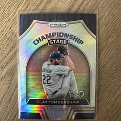 2022 Panini Prizm Championship Stage Clayton Kershaw Los Angeles Dodgers #CS-6