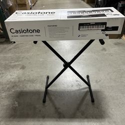 Casio Keyboard w/Pedal + Free Keyboard Stand