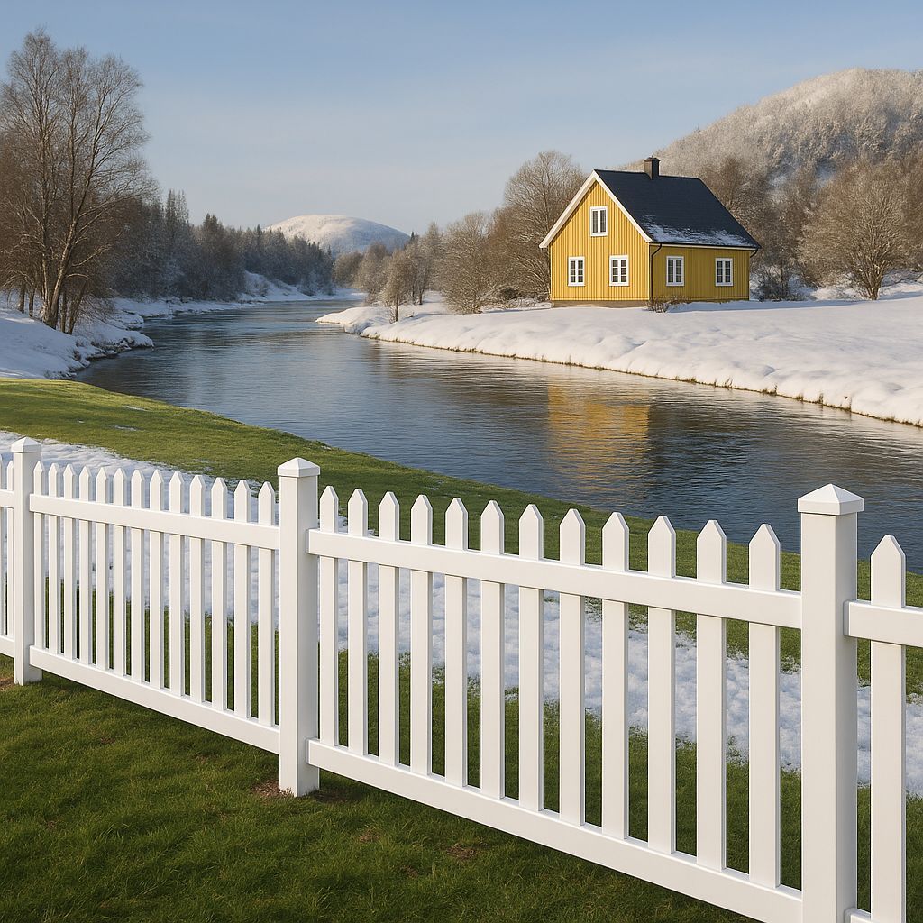 New 3.5ftx8ft Front Yard Vinyl Fence White