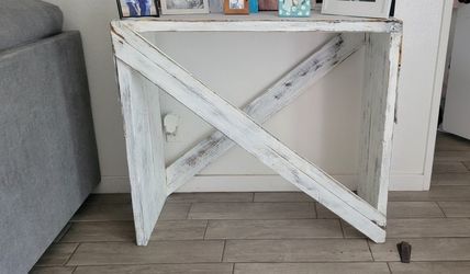 Rustic Wood Table Stand