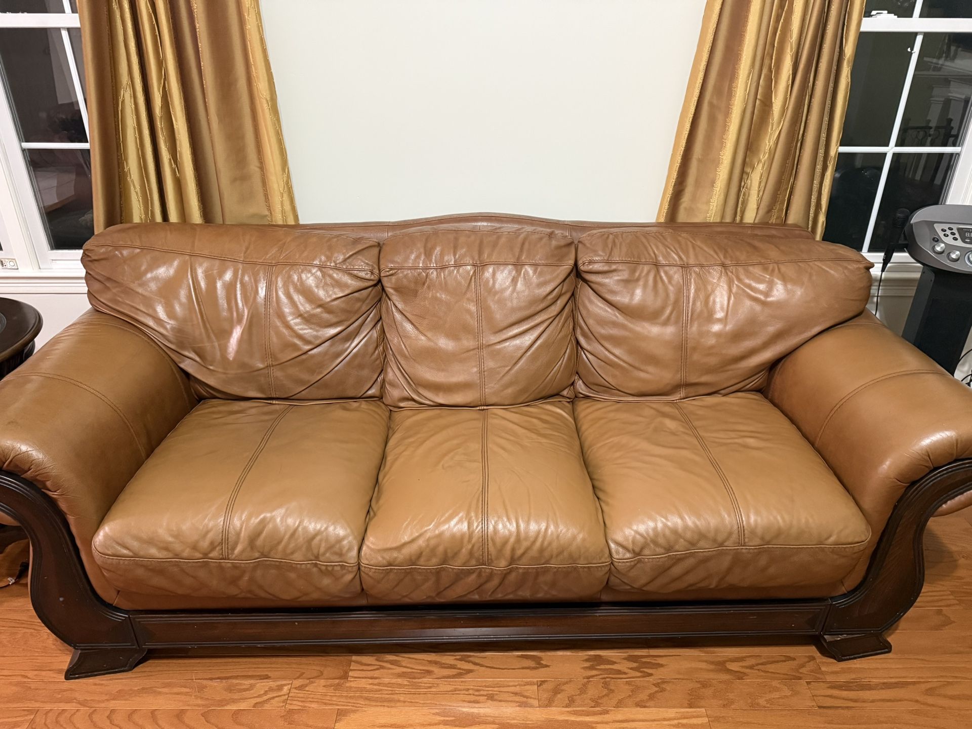 Leather Sofa Set
