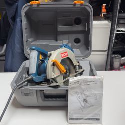 RYOBI 7 1/4" Circular Saw Corded in Case + New Extra Blades