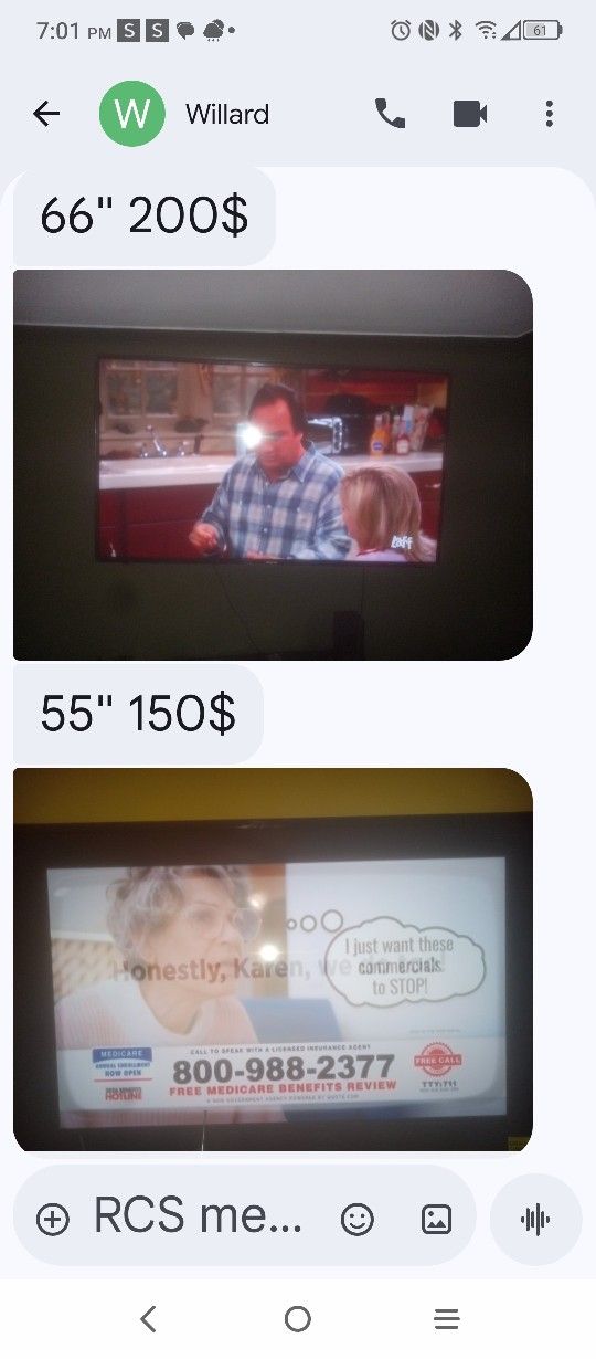 55 Inch TV With The Bracket