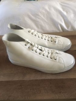 Size 10 white high top sneakers