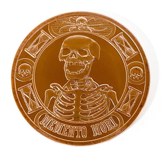 1 Oz Copper Round - Memento Mori w/case