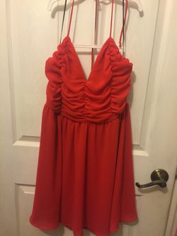 Red orange dress- New L