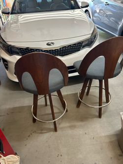 Authentic Midcentury  Modern Bar Stools