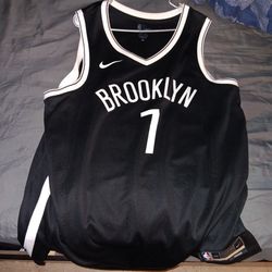 Brooklyn Nets Jersey Black & White 2xl