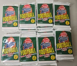 1990 Fleer NFL Football Trading Card Vintage Wax Pack Lot 40 Sealed Packs