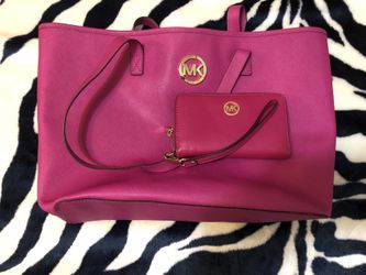 Michael Kors Dark Pink Large Tote