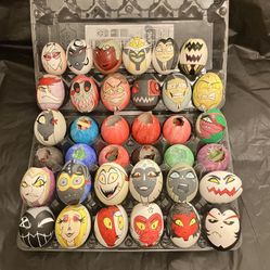 Hand Made Easter Eggs. Hazbin Hotel, Steven Universe, Adventure Time, Total Drama