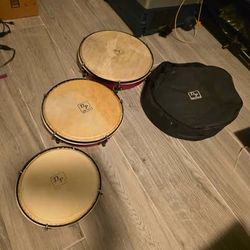 DP Percussion 3-Piece Nesting Drum Set with Bag