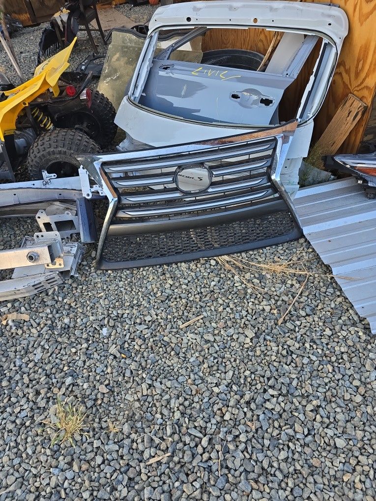 LEXUS GX460 FRONT GRILLE OEM 2014-2019 UPPER + LOWER + OUTER CHROME TRIM