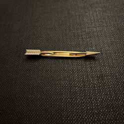 Swank Gold Tone Arrow Tie Pin