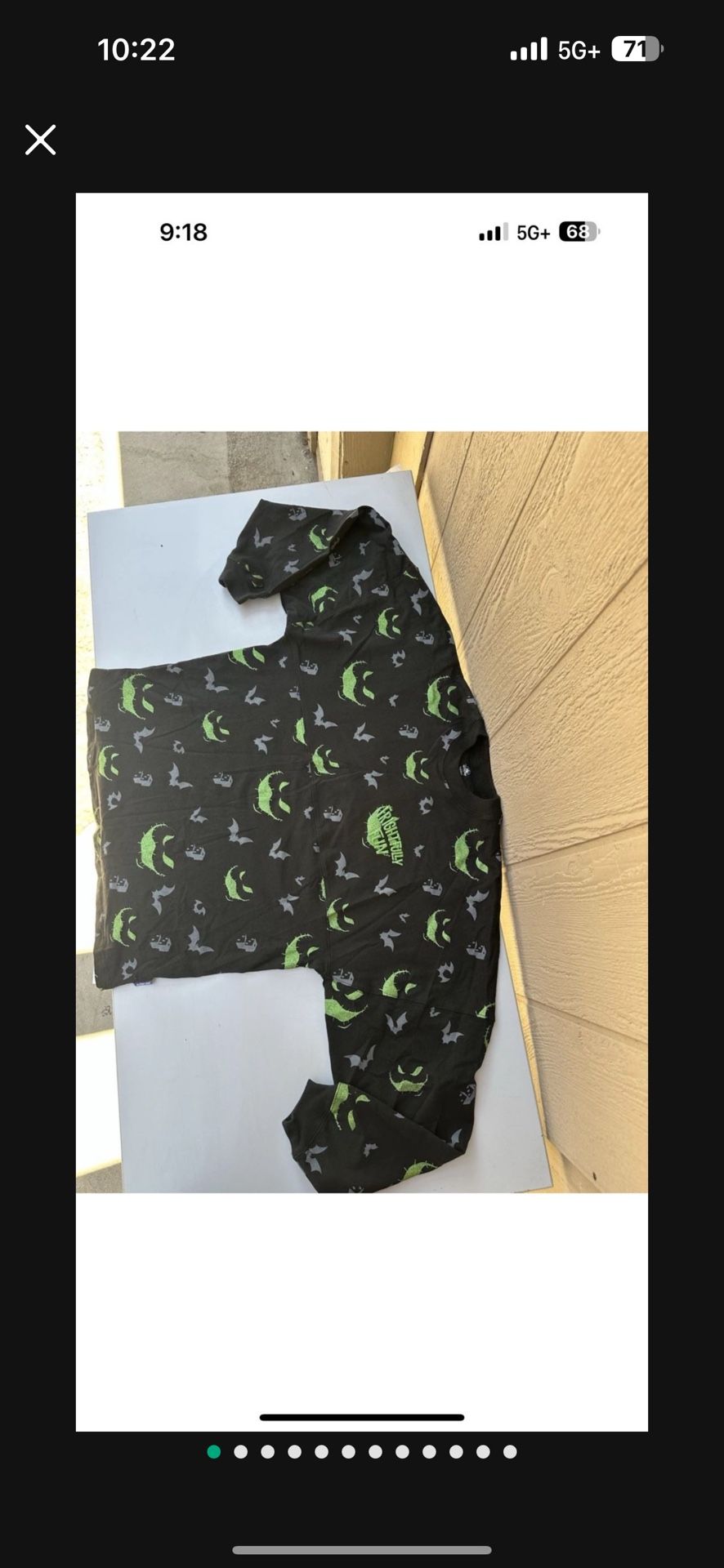 Disney Parks Nightmare Before Christmas 21’ Oogie Boogie Spirit Jersey NWOT Sz S
