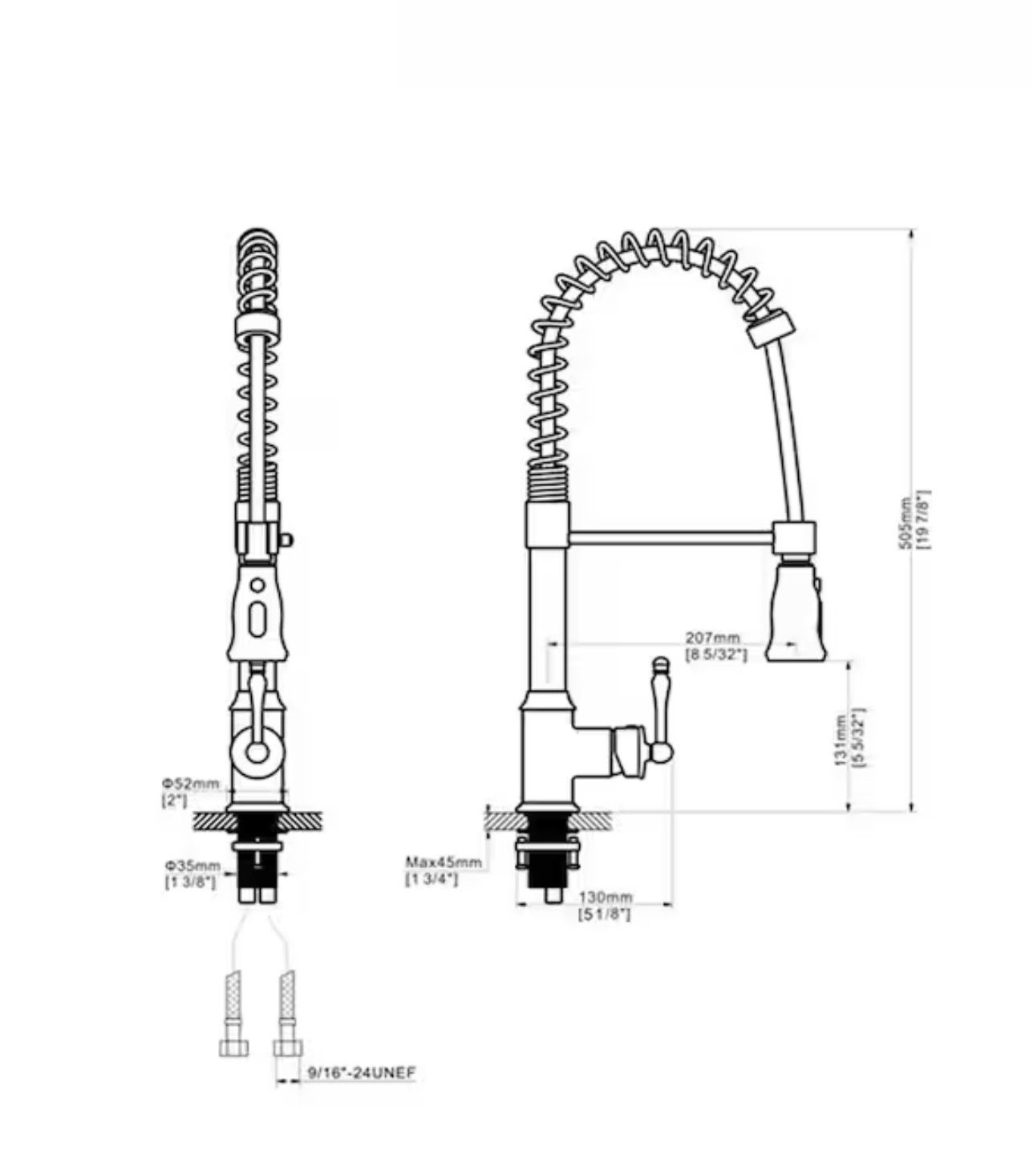 AKDY Kitchen Sink With Faucet