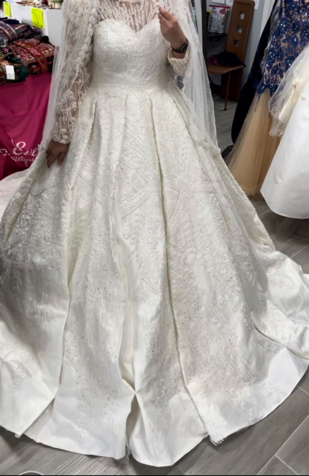 Wedding Dress – Fits Size 12/14 – $1,500 OBO