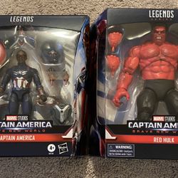 Captain America And Red Hulk Brave New World Marvel Legends Figures