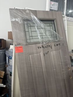 36x80 Exterior Door Slab No Frame 