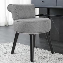 New Grey Stool Chair For Vanity Or Make Up 