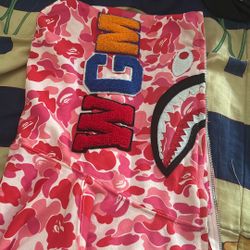 Pink Bape hoodie 