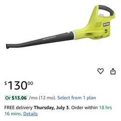 Ryobi 18v Blower Tool Only (No Battery)