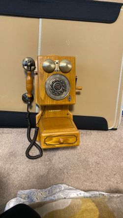 Crosley Oak Phone