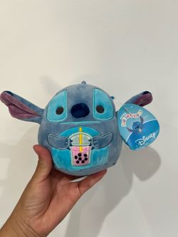 Squishmallows Disney Stitch with Boba Plush