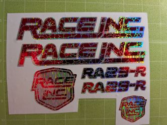Race bmx custom Stickers and Decals