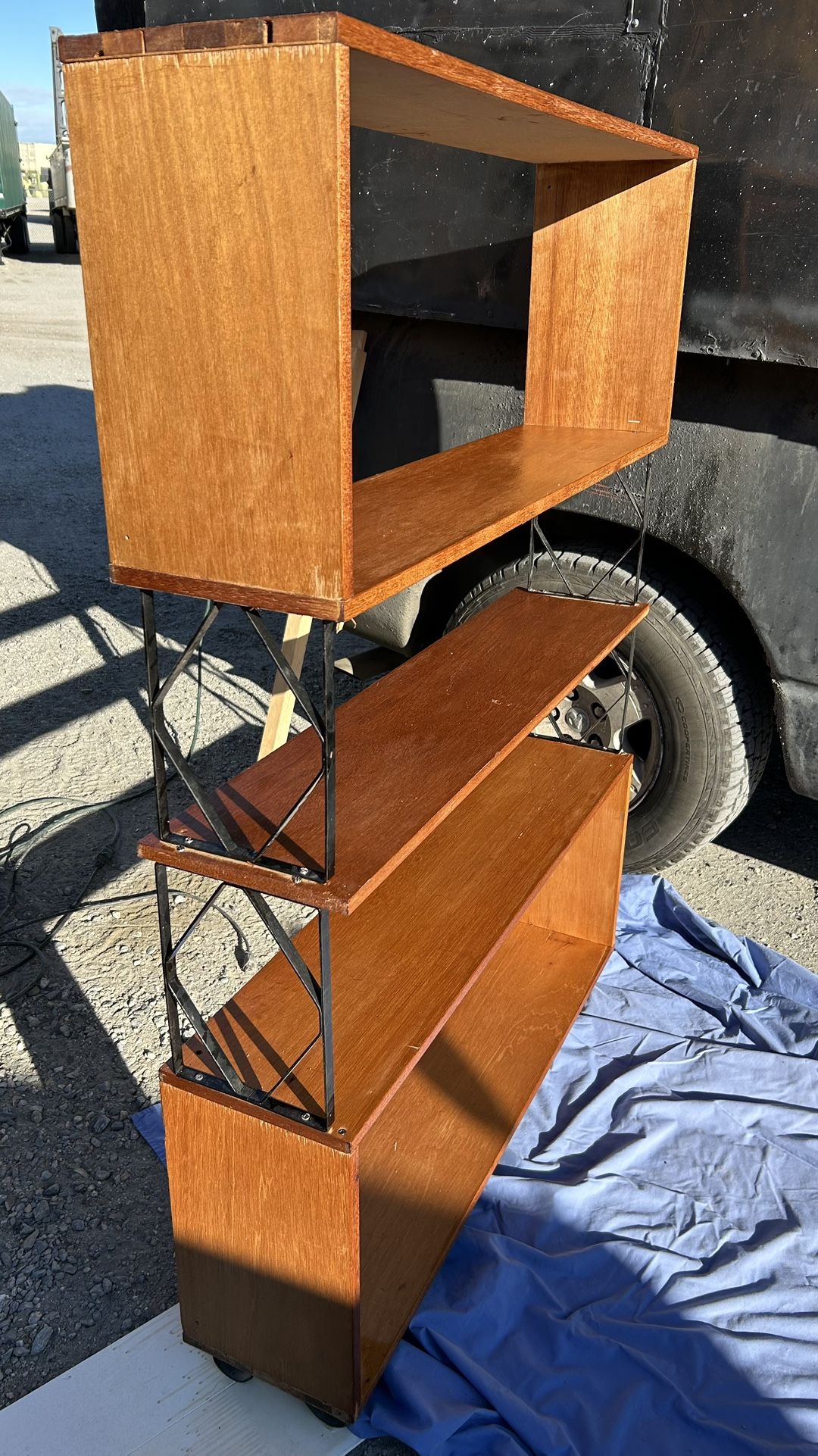 New Solid wood bookcase bookshelf storage shelf L44”*D10”*H60”(address in description)  👇delivery 🚚 available within 15 miles with extra $45 deliver