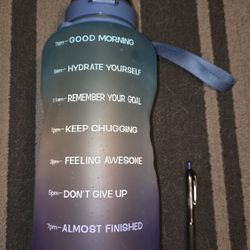 Motivational Water Bottle - 1 Gallon - Gym