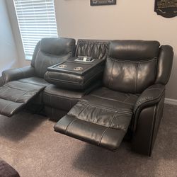 Leather reclining Sofa 