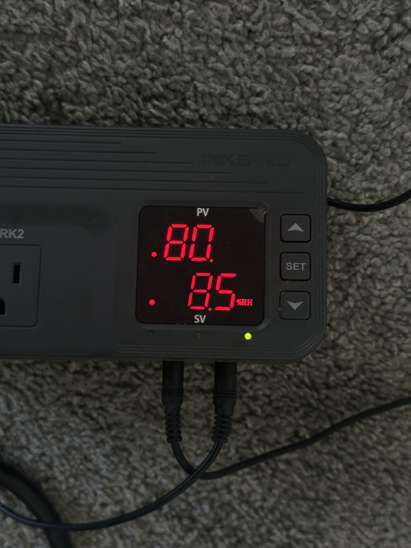 Inkbird ITC‑608T Temperature & Humidity Controller (Pre‑Wired, Dual Stage)