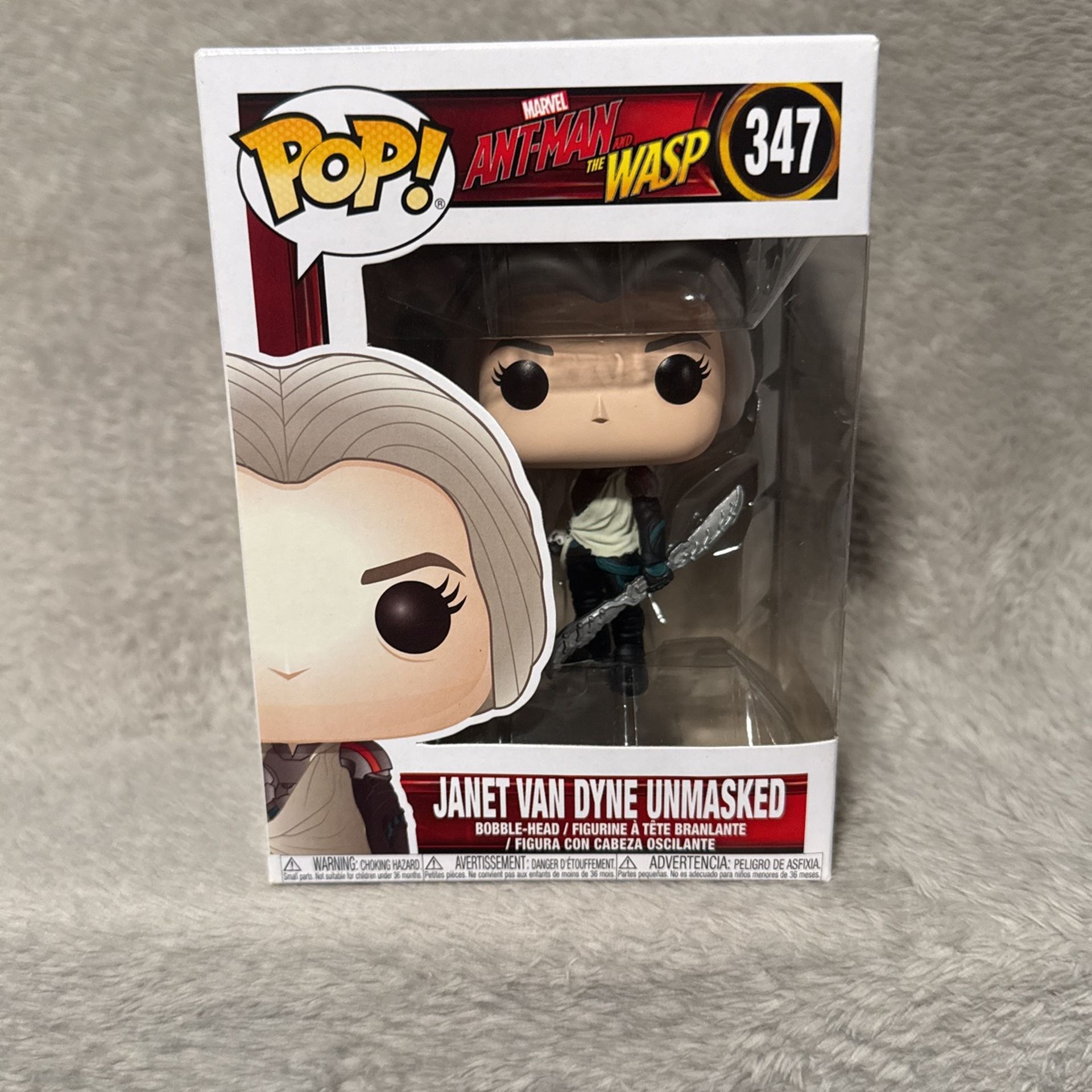 Janet Van Dyne Unmasked Funko Pop