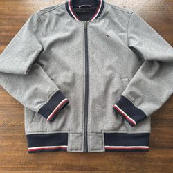 Gray Tommy Hilfiger Varsity Jacket