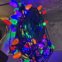 150 LED , C9 Holiday Lights , Purple blue Orange Yellow Green Red 