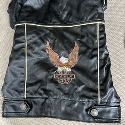 Harley Davison dog jacket.