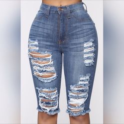 New Fashion nova Scarletta Bermuda Jean Shorts