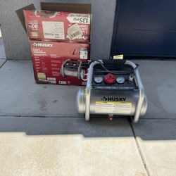 Husky Air Compressor 2 Gallon Quiet 135 Psi