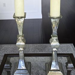 Candle holders, Gorgeous mercury glass