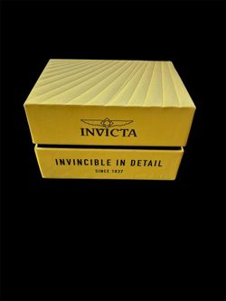 Invicta Yellow Luxury Single Watch Presentation Box for 1-3 Watches Cardboard